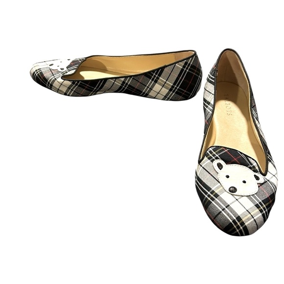 Talbots Georgina Tartan Plaid Flats with Polar Bear Accent – Size 9 M - Picture 4 of 6